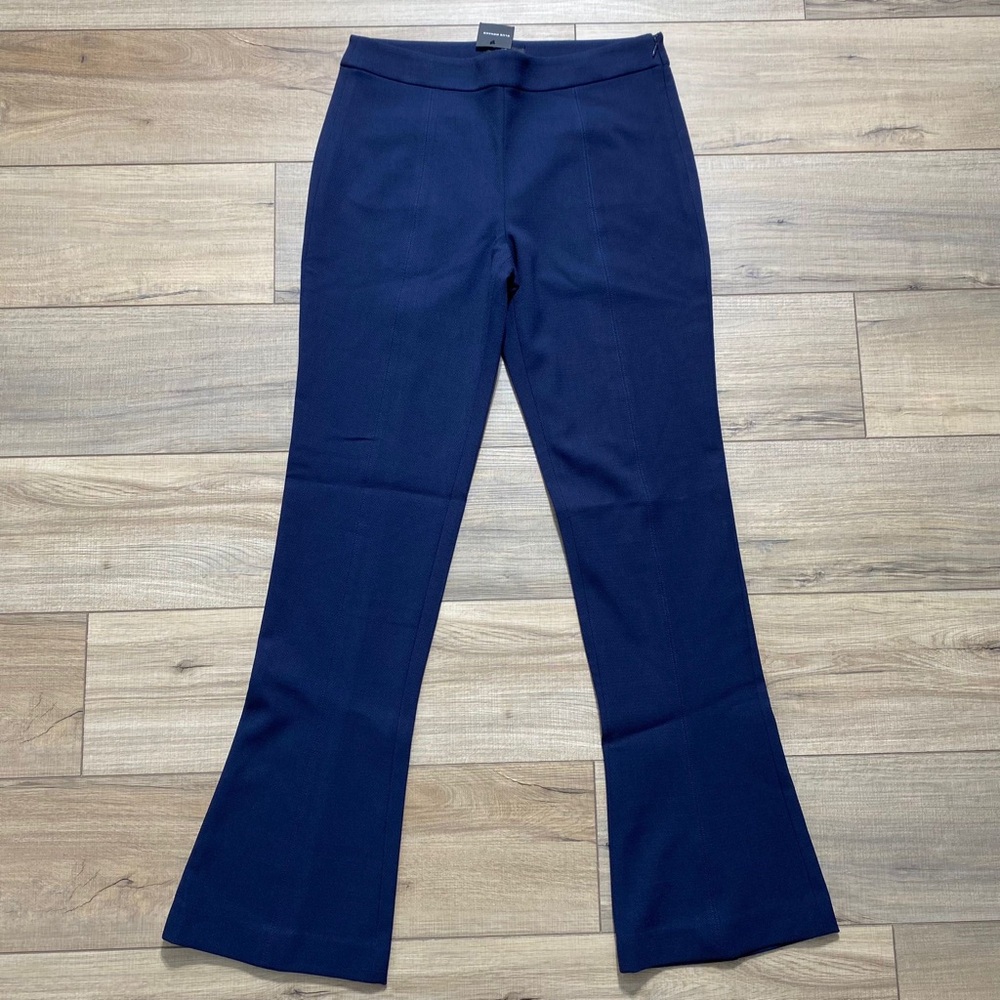 Club Monaco Womens Slim Fit‎ Kick Flare Leg Pants Size 8 Blue